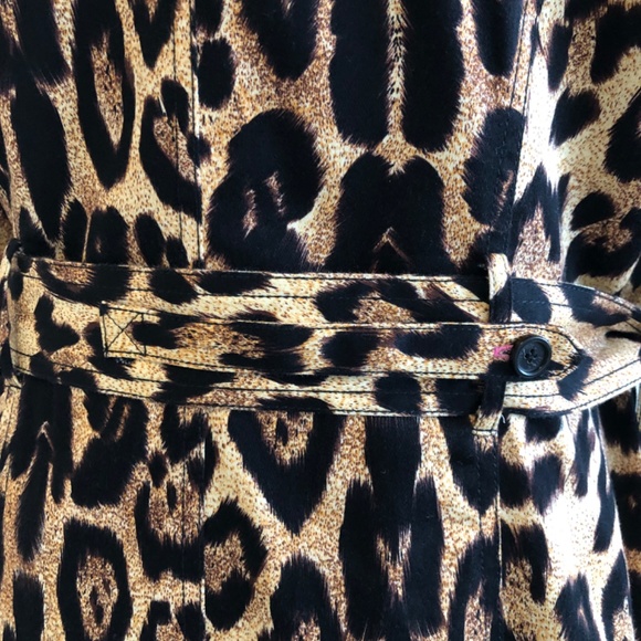 PINK TARTAN LEOPARD TRENCH - Picture 5 of 15